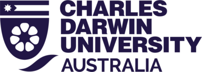 Charles Darwin University Australia logo in dark blue